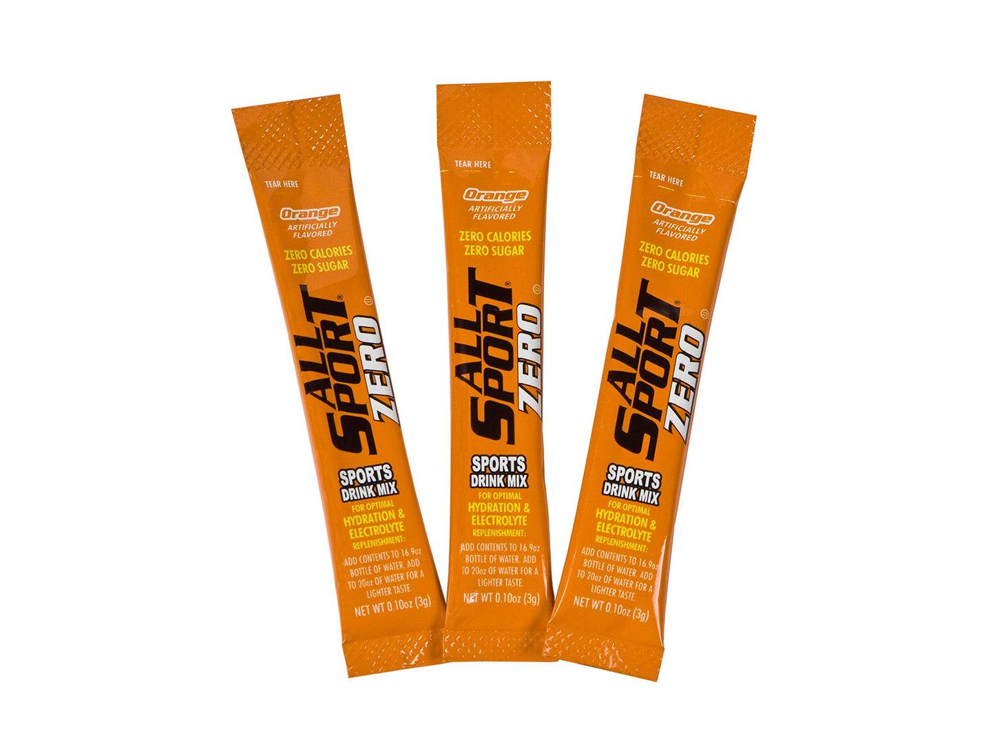 All Sport Electrolyte Drink Mix Sticks, Zero Calorie, Sugar Free, Orange, 50 Count, 5.25 Ounce