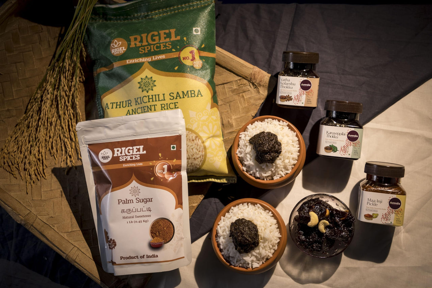 Rigel Spices | Pure Bliss of 1 Lb of Palmyra Palm Jaggery | Palm Sugar: Naturally Crafted, Unbleached, and Chemical-Free Sweetne