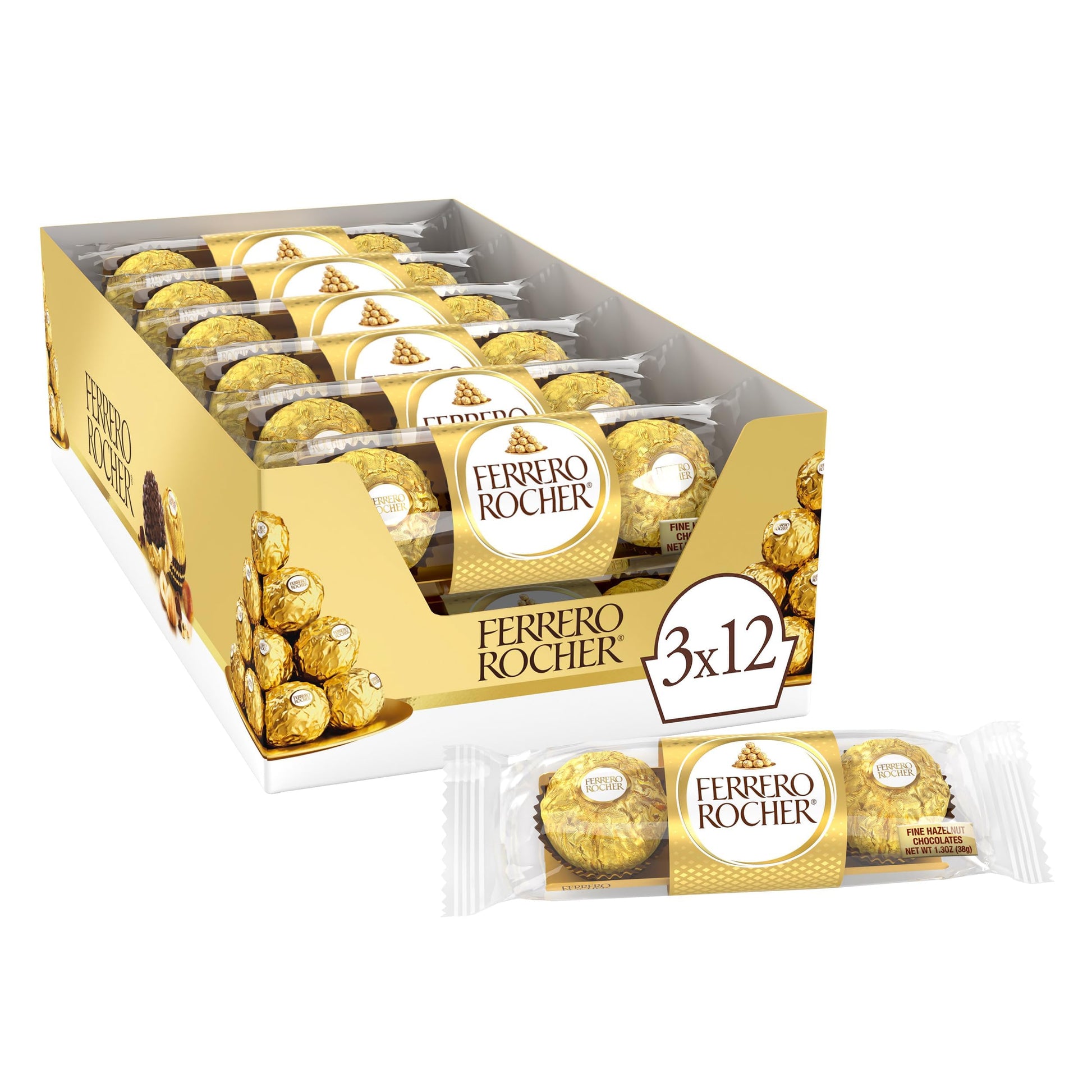 Ferrero Rocher 3Pc Box 12Ct