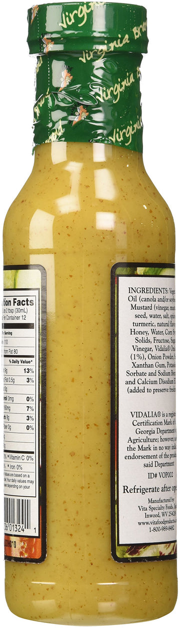 Virginia Brand Vidalia Onion Honey Mustard, 12-Ounces (Pack Of 6)