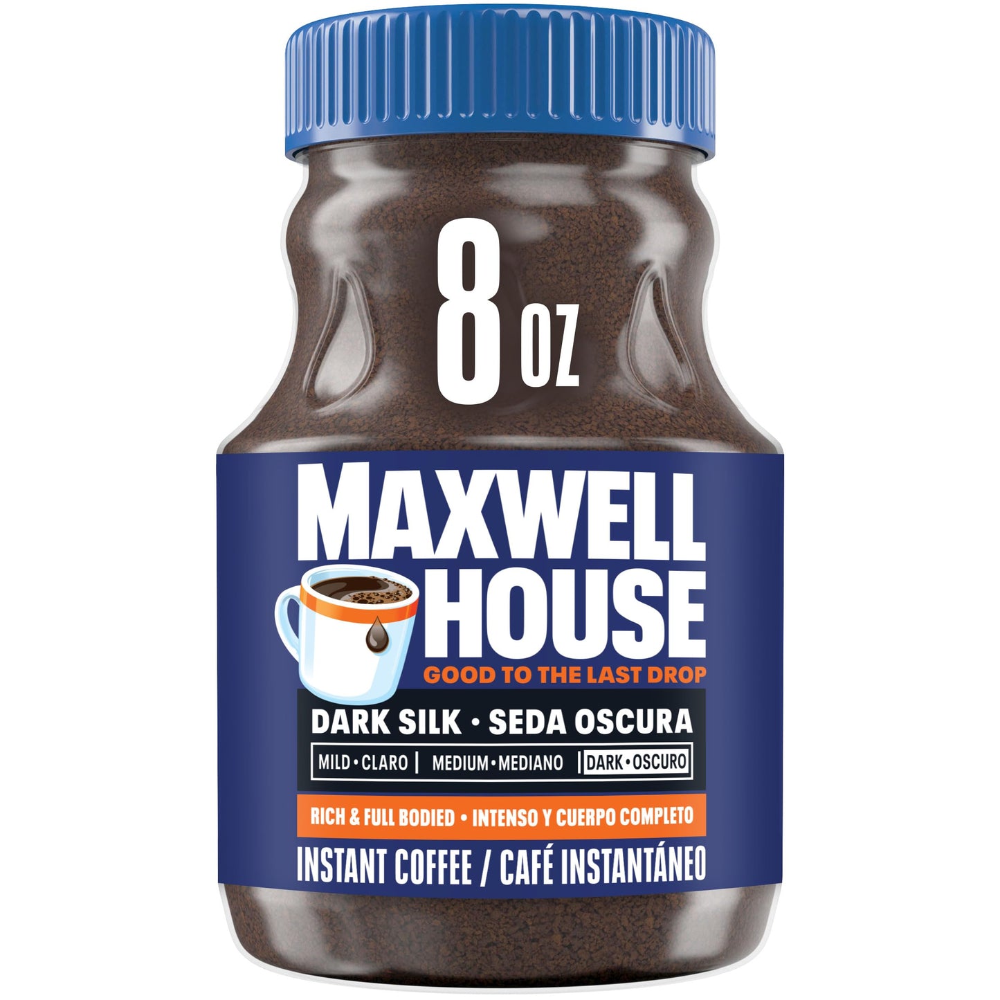 Maxwell House Dark Silk Instant Coffee  8 Oz