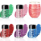 5 Colors Edible Glitter Set, Edible Glitter for Drinks, Luster Dust Shimmer Powder for Christmas Baking, Cakes, Cocktails, Bever