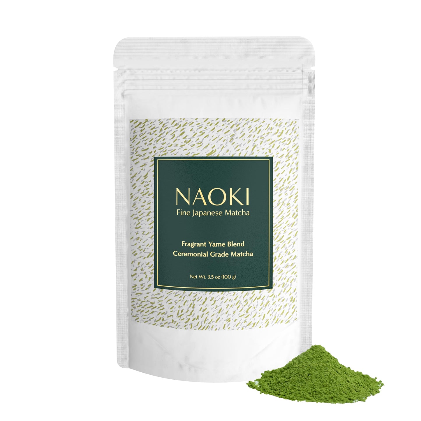 Naoki Matcha Fragrant Yame Blend - Authentic Japanese First Harvest Ceremonial Grade Matcha Green Tea Powder from Yame, Fukuoka 