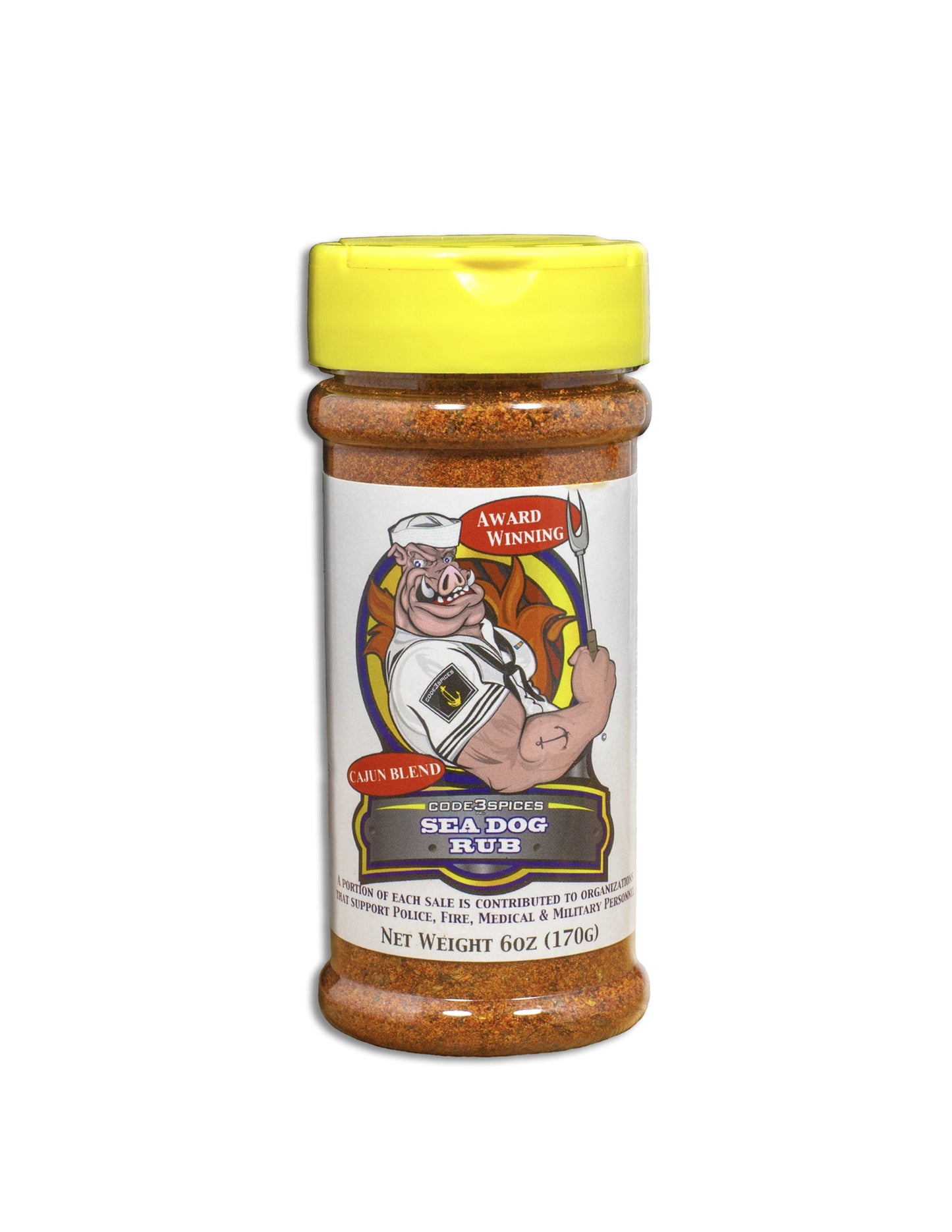 Code 3 Spices Sea Dog Rub, 6 Oz