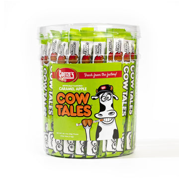 Goetze'S Candy Caramel Apple Cow Tales - 4.5 Pound Canister (72 Ounces) - Fresh From The Factory