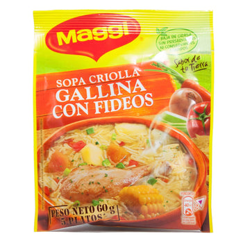 Maggi Sopa de Gallina con Fideos Hen Noodle Soup (24 Pack)