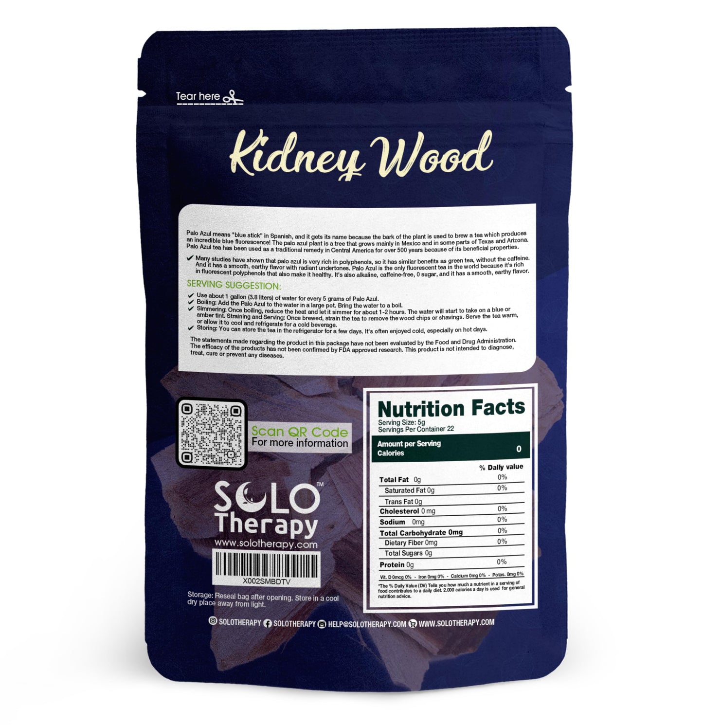Palo Azul 4 Oz, Kidney Wood 4 Oz, Cyclolepis Genistoides, Resealable Bag, Blue Stick Tea, Palo Azul Tea Bark, Palo Azul Wood Chips, Product From Mexico, Packaged In The Usa (4 Ounces)