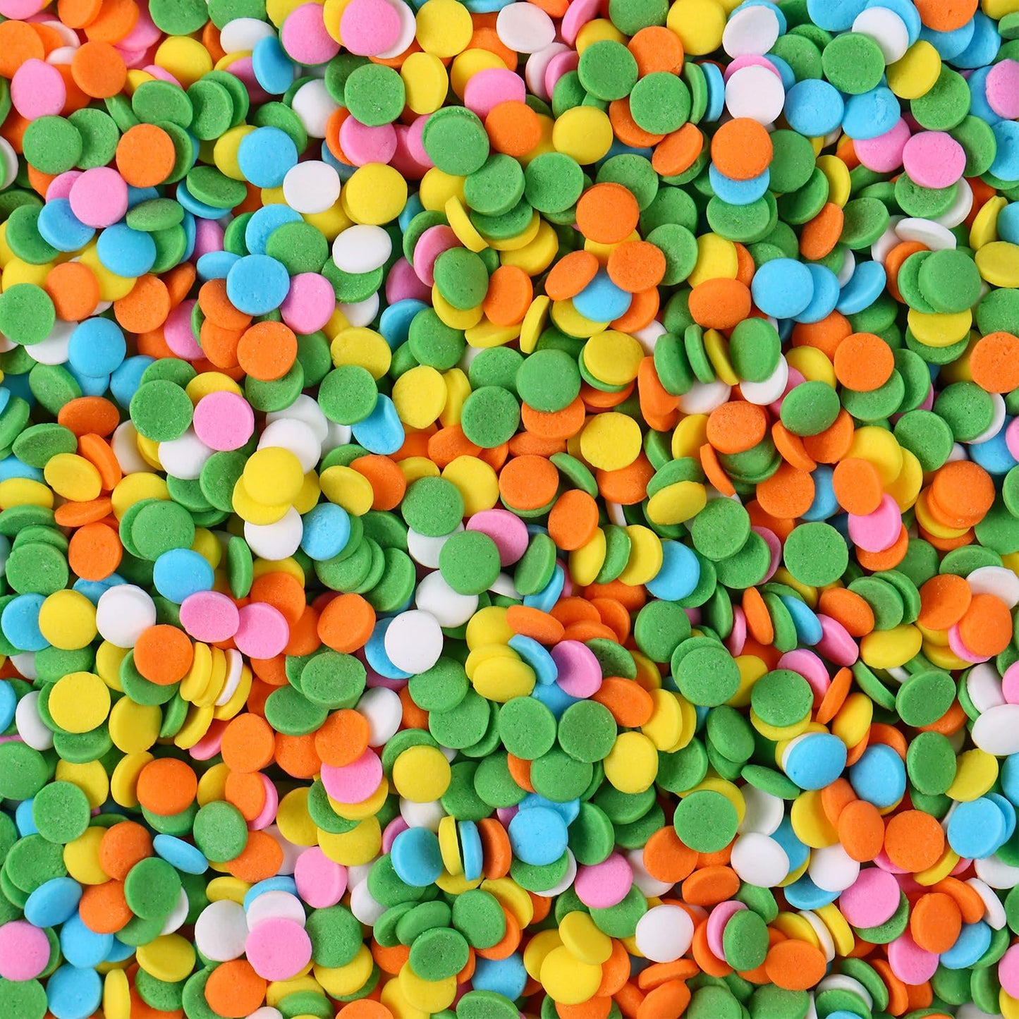 Edible Spring Confetti Sprinkles, Rainbow Sprinkles For Cake Decorating, Funfetti Sprinkles, Round Sprinkles For Spring Cupcakes