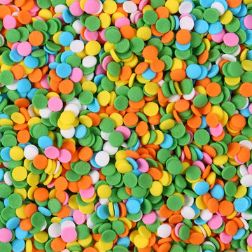 Edible Spring Confetti Sprinkles, Rainbow Sprinkles For Cake Decorating, Funfetti Sprinkles, Round Sprinkles For Spring Cupcakes