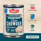 Snows Condensed New England Clam Chowder 15 Oz Can (Pack Of 12) - 4G Protein Per Serving - Authentic New England Style Recipe