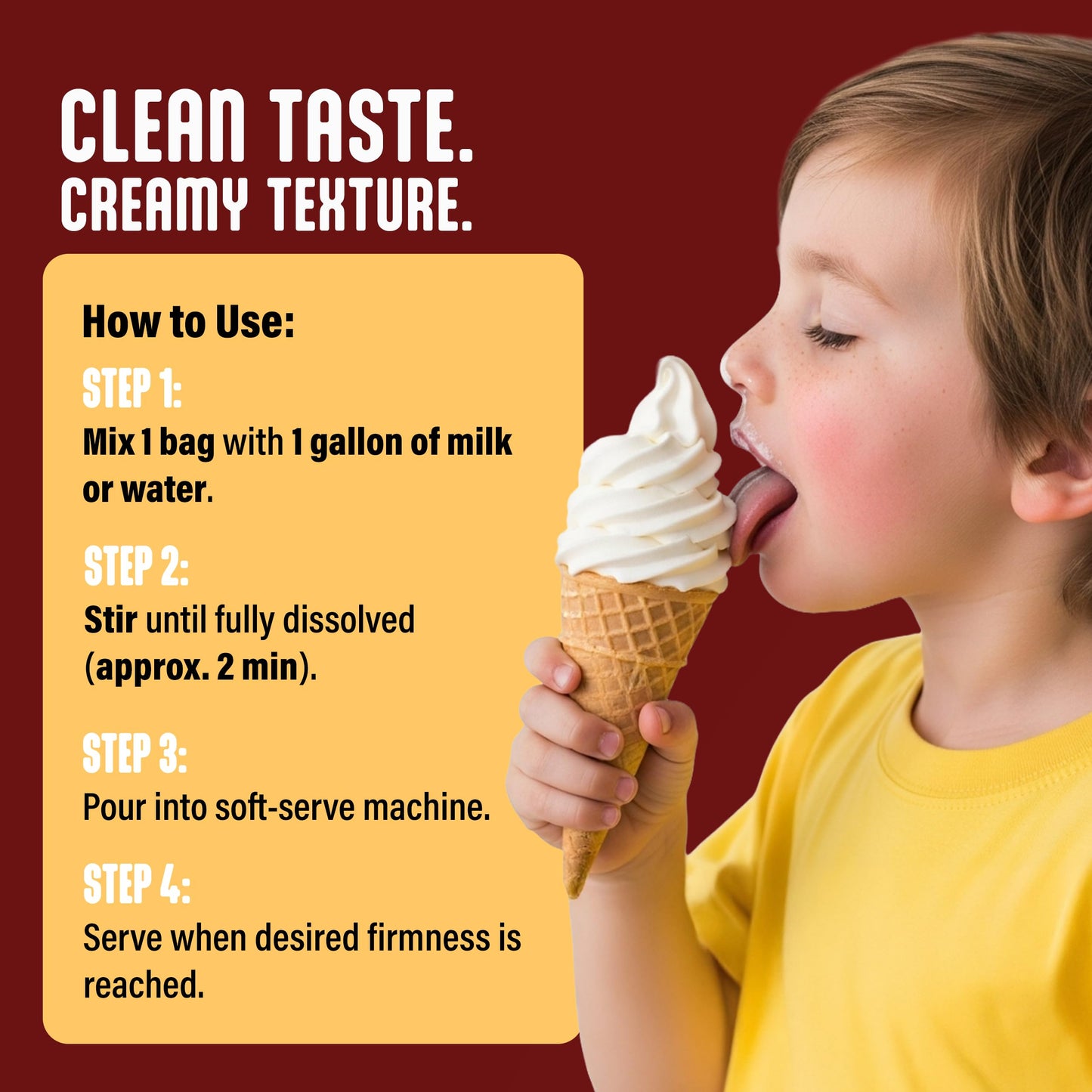 Blentte Soft Serve Ice Cream Mix - Natural Creamy Softserve Powder for Frozen Dessert Maker, Homemade Icecream, Gelato, or Yogur