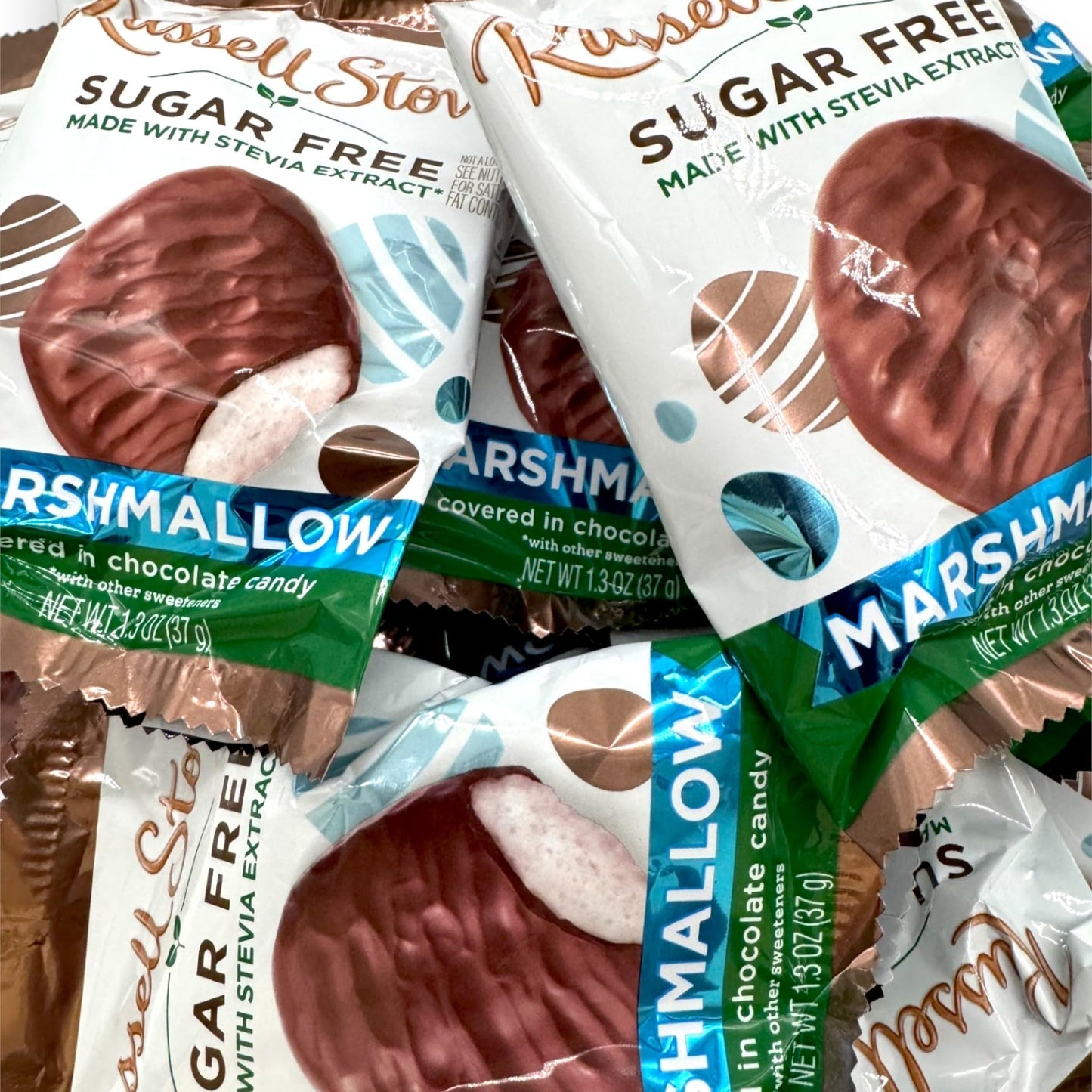 Sugar Free Chocolate Covered Marshmallow Eggs -1 Lb Deliciously Crafted For A Guilt-Free Indulgence Made With Stevia Extract-Per