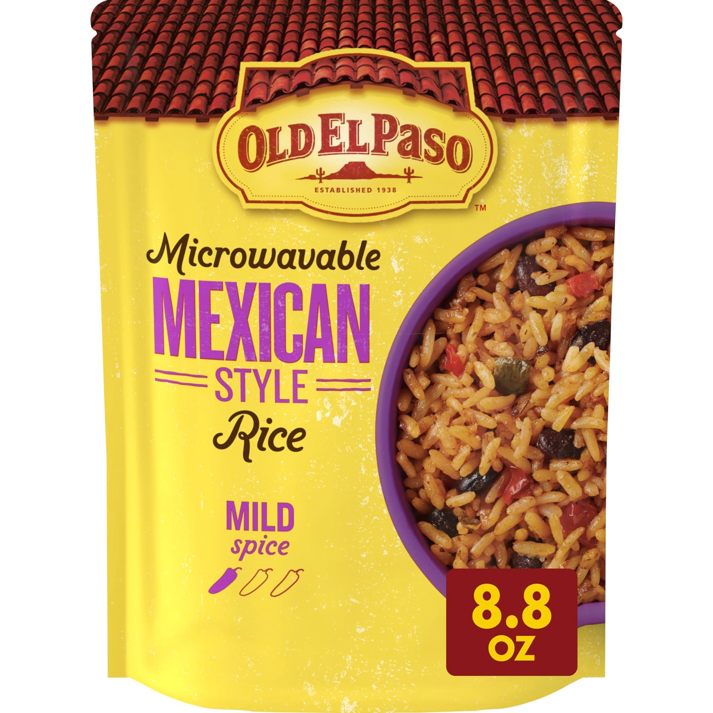 Old El Paso Mexican Style Rice, Microwavable Pouch, 8.8 oz
