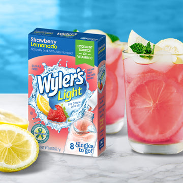 Singles T? Go Powder Packets, W?Ter Drink Mix, Strawberry Lemonade, 96 Singl? Servings (Pack Of 12) Strawberry Lemonade