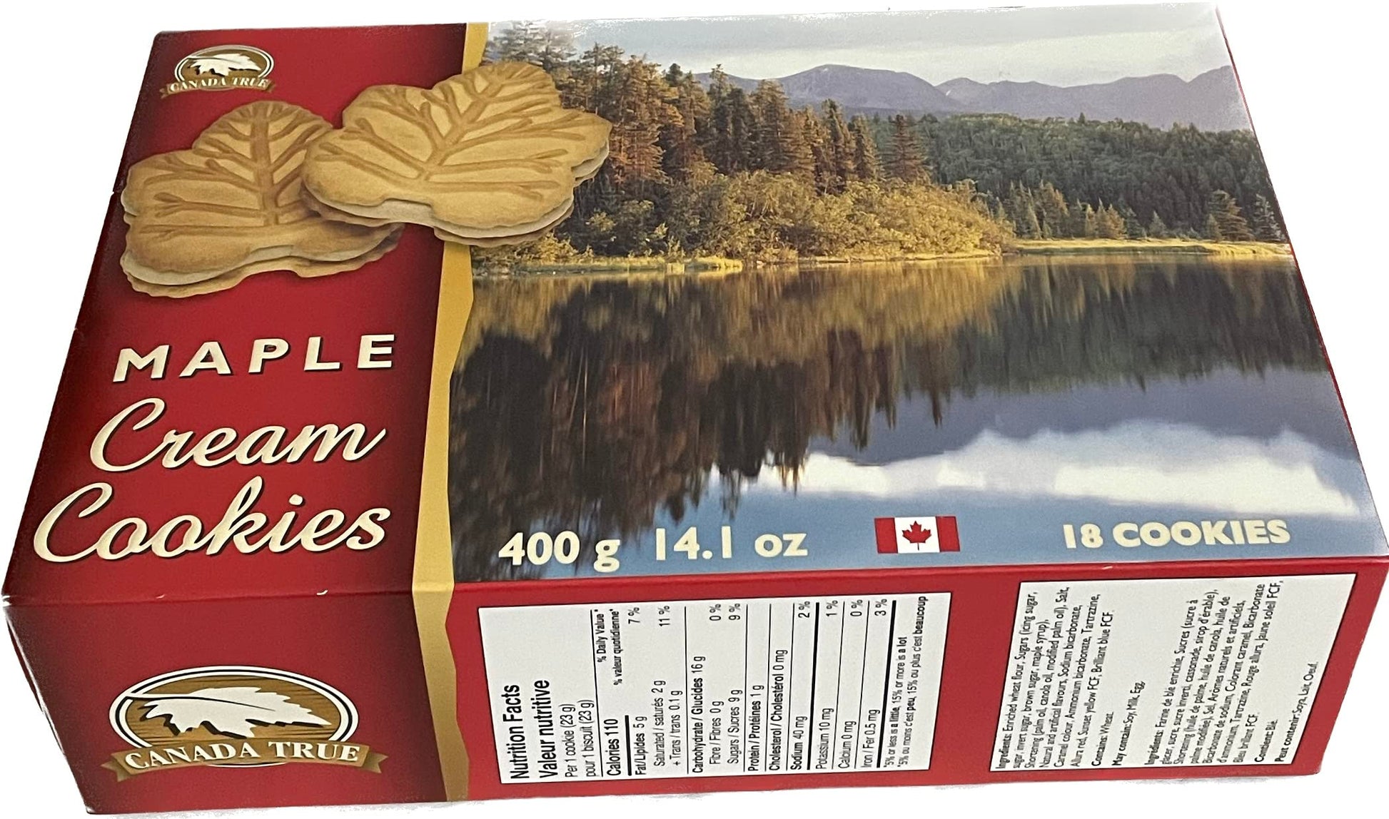 Canada True Premium Maple Cream Cookie With 100% Pure Maple Syrup - Product Of Canada