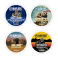Black  Coffee Flavored Variety 48 Pods - Loyal Spirit (Light Roast)  Vanilla   & Spirit of 76 (Medium Roast)  Tactisquatch (Dark Roast) - K Cups Coffee Variety Pack