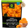 NUT CRAVINGS - Sun Dried Turkish Apricots, No Sugar Added, Unsweetened (16oz, 1 LB) Bulk Dry Fruits Packed Fresh in Resealable B
