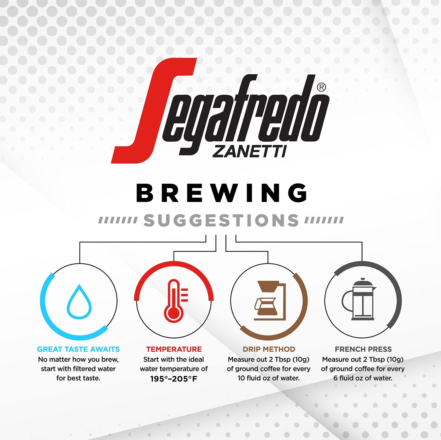 Segafredo Zanetti Ground Coffee, Brillante Medium Roast, Made With Arabica, Vivacious And Balanced Flavor