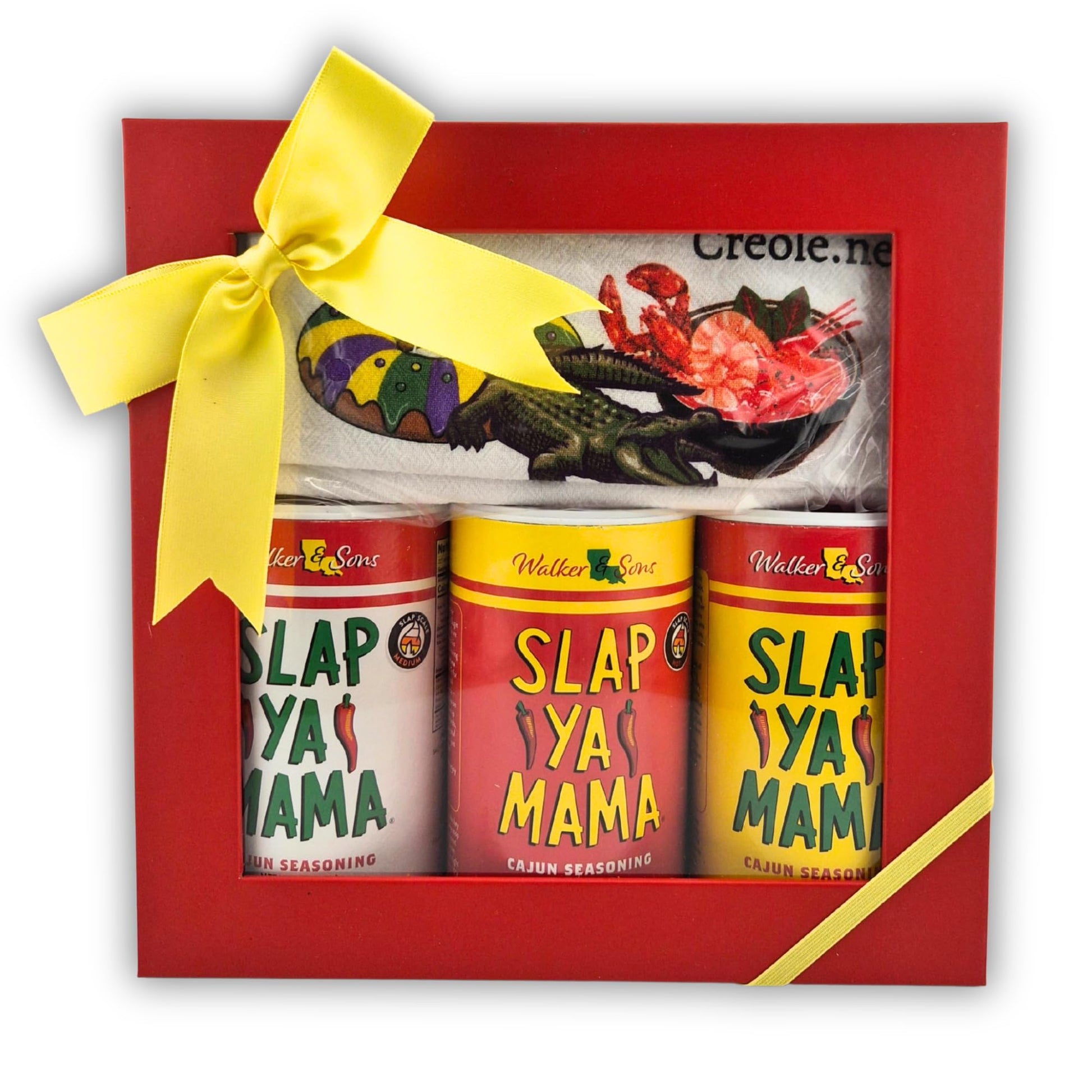 Slap Ya Mama Gift Set With Makin Groceries Kitchen Towel - Authentic Louisiana Creole Spice Collection For Grilling Seafood Meats  Perfect Kitchen Essential Gift For Cajun Cooking Parties