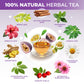 Total Tea Herbal Detox Tea with Chamomile, Hibiscus & Ginger - 25-Pack, Caffeine Free, Passion Fruit Flavor