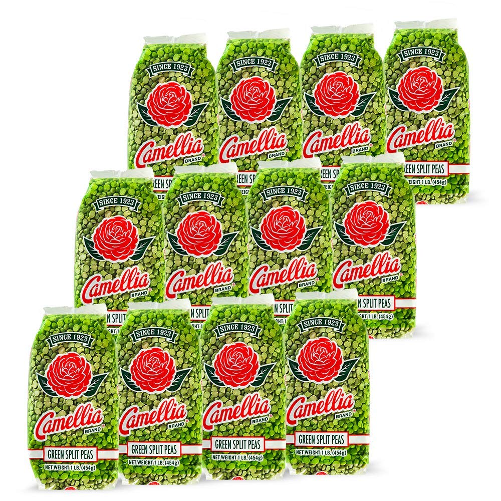 Camellia Brand Dried Green Split Peas, 1 Pound (Pack Of 12)
