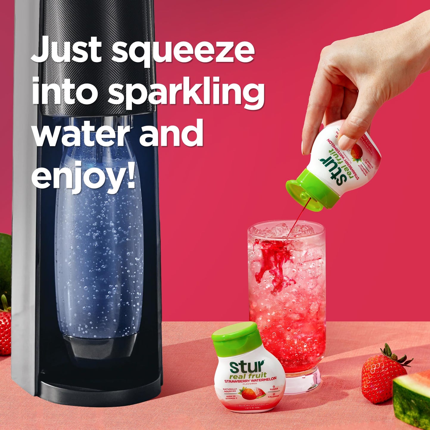 Stur Soda Machine Flavors Variety Pack | Naturally Sweetened | High In Vitamin C & Antioxidants | Sugar Free | Zero Calories | K