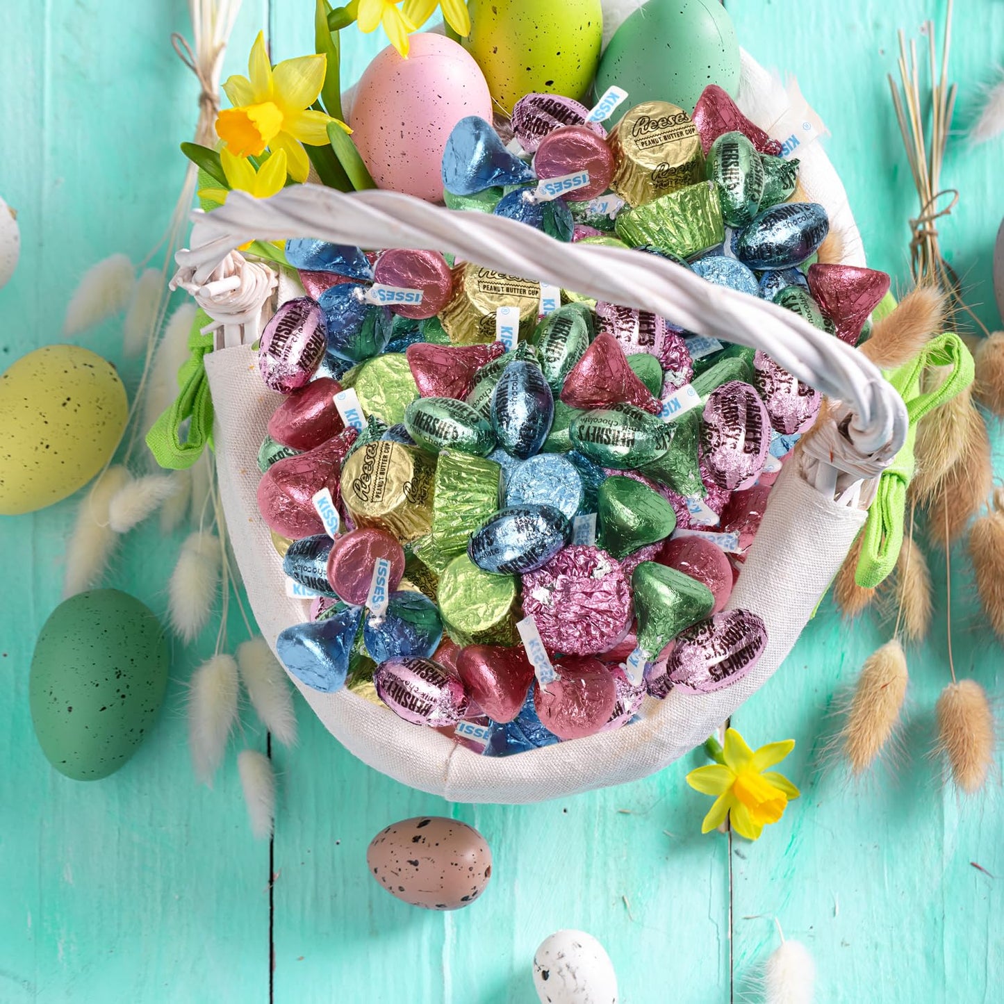 Bulk Easter Chocolate Candy Variety Pack 3 Pound - 220 Pieces Individually Wrapped Bulk Assorted Candy For Egg Fillers, Easter B