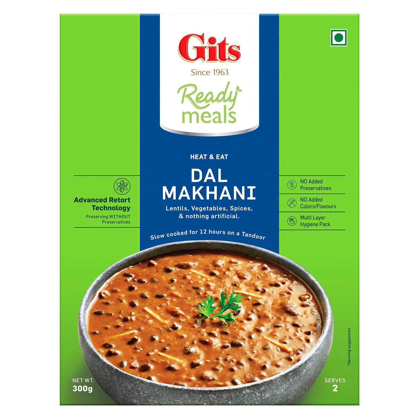 Gits Ready To Eat Dal Makhani 600G (Pack Of 2 X 300G Each)