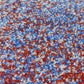 Edible Sanding Sugar Sprinkles For Cookie Decorating, Sugar Sprinkle Mix For Celebration Cakes, Cupcakes, Cookies, 3Oz (Red&Blue