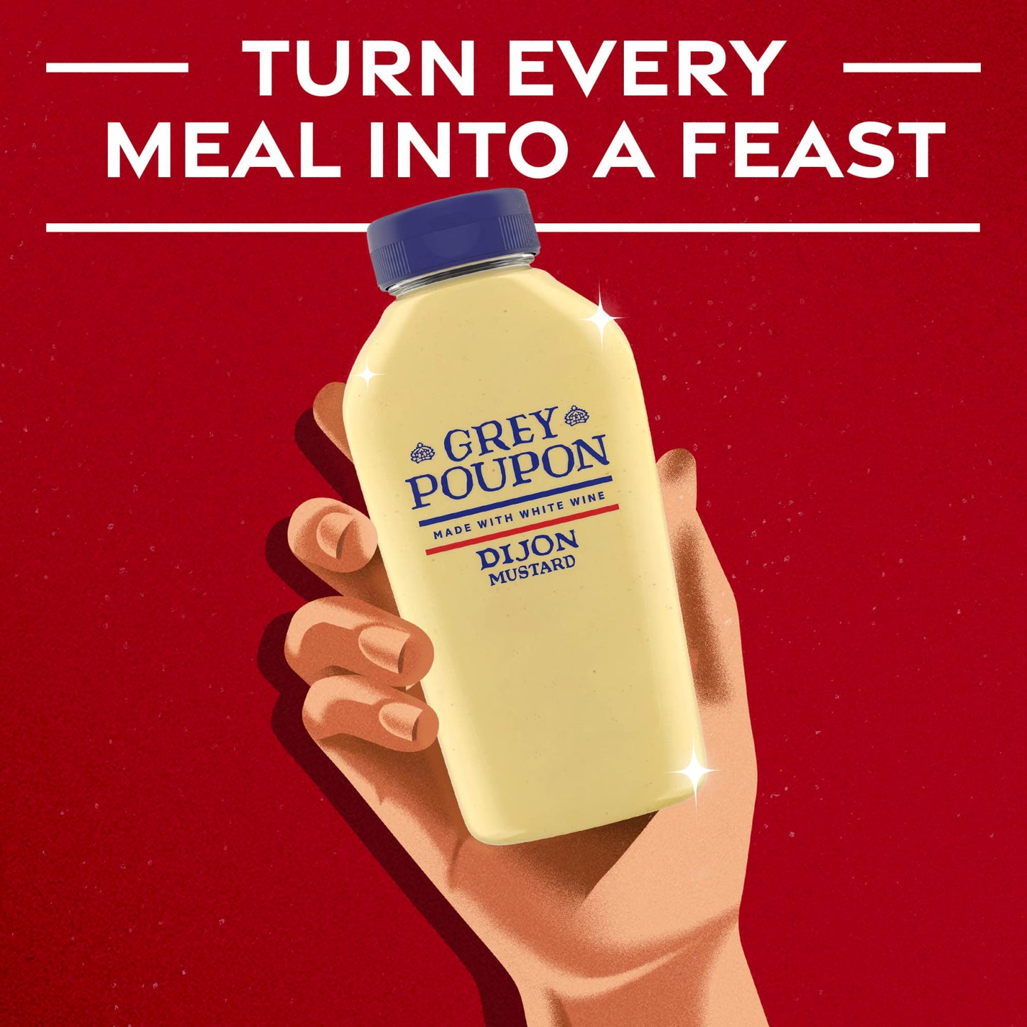 Grey Poupon Dijon Mustard Squeeze Bottle, 10 oz, Pack of 1