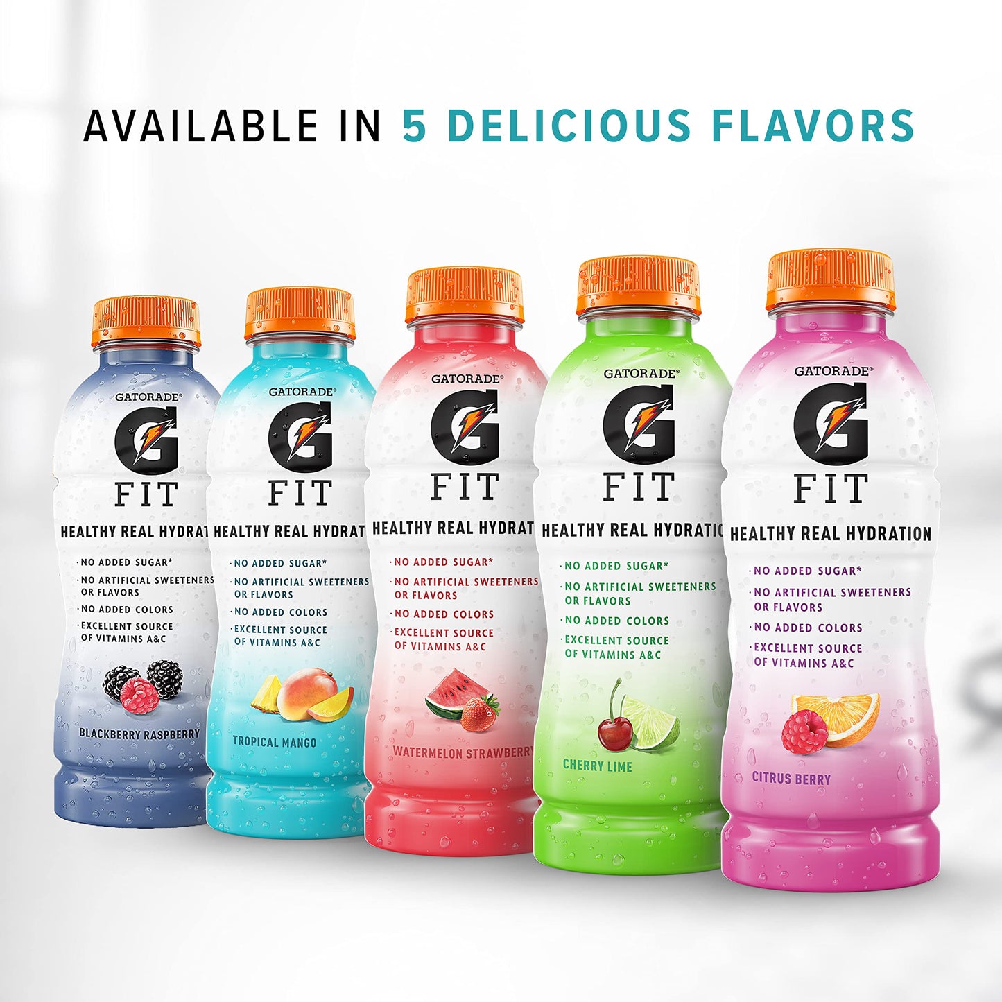 Gatorade Fit Electrolyte Beverage, Healthy Real Hydration, Four Flavor Variety Pack, 16.9.Fl oz Bottles (Pack of 12)