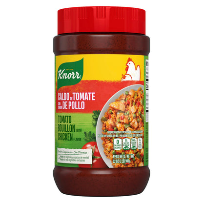 Knorr Granulated Bouillon For Sauces, Soups And Stews Tomato Chicken Fat And Cholesterol Free 32 oz, Pack of 6