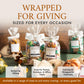 Béquet Assorted Caramels - Gourmet Individually Wrapped Candy Variety Pack - Celtic Sea Salt, Salt Chocolate, Classic Vanilla, Butterscotch, Green Apple, Salted Mocha & Salted Butterscotch - 8 Oz Gift Bag