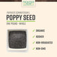 Frontier Co-Op Organic Whole Poppy Seed 1Lb - Bulk Bag Of Poppy Seeds For Baking, Salad Dressing, Cooking, Kosher Recipes And Mo