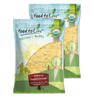 Food to Live Gluten Free Organic Chickpea Flour, 16 Pounds Non-GMO, Finely Milled Dried Garbanzo Beans, Vegan, Kosher, Bulk. Hig
