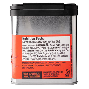Traeger Grills Spc169 Beef Rub With Molasses And Chili Pepper
