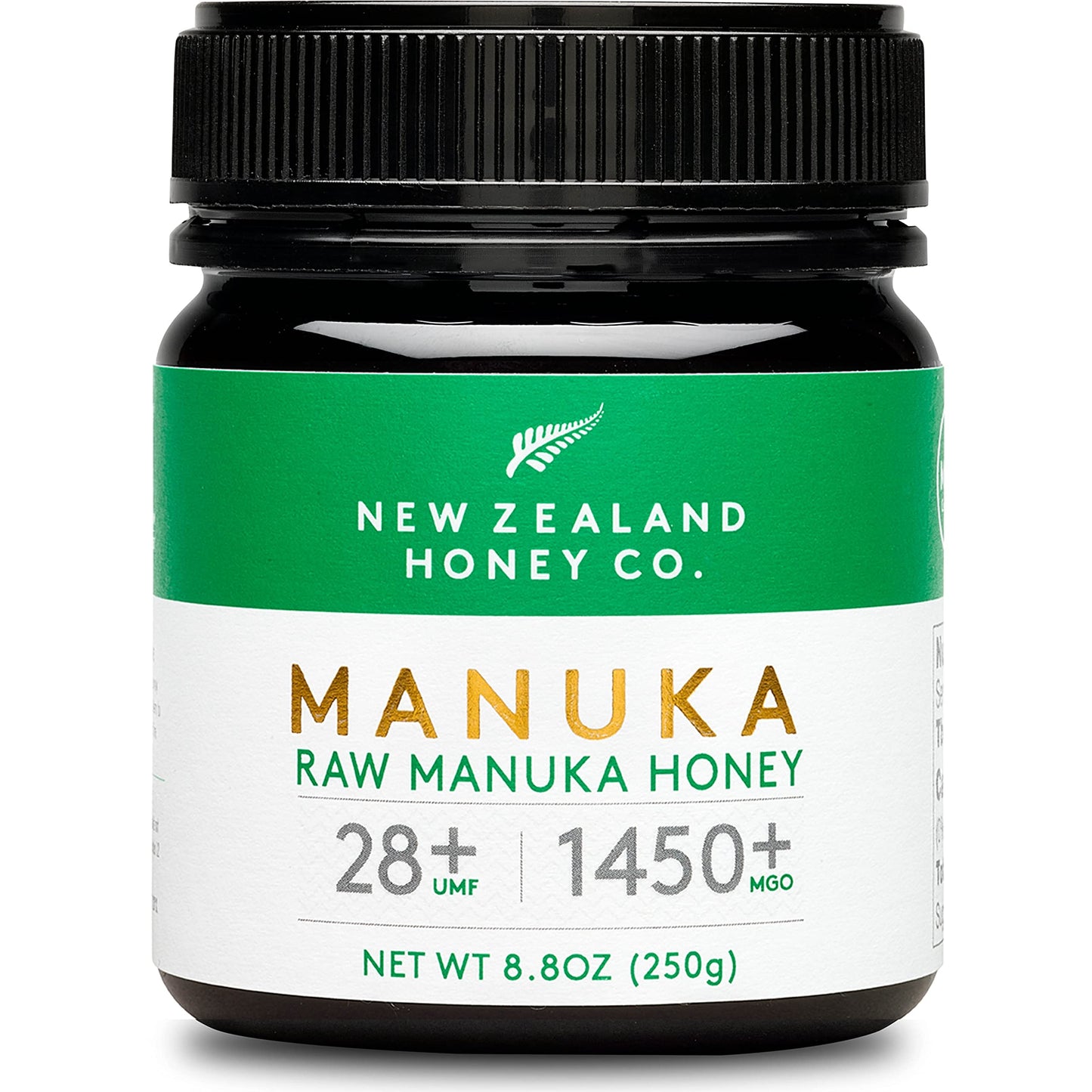 New Zealand Honey Co. Raw Manuka Honey Umf 28+ | Mgo 1450+, Umf Certified / 8.8Oz