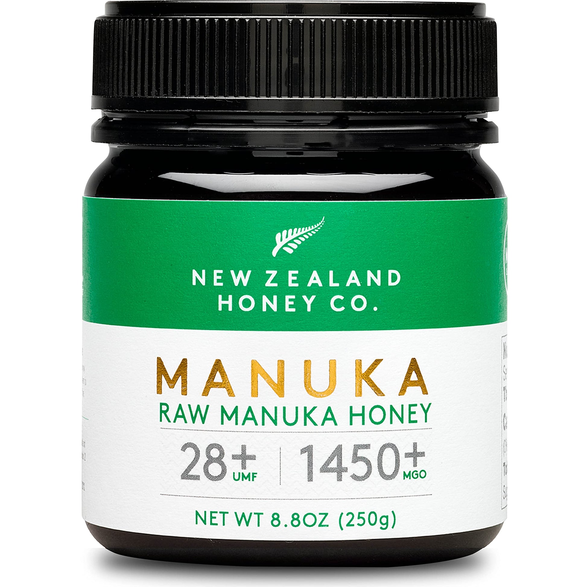 New Zealand Honey Co. Raw Manuka Honey Umf 28+ | Mgo 1450+, Umf Certified / 8.8Oz