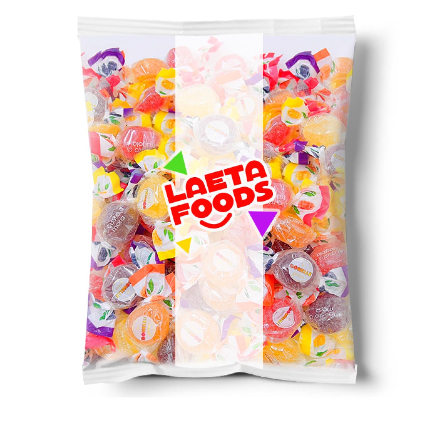 Bonelle Italian Fruit Jelly Candy (1 Pound Bag - Approx. 60 Count)