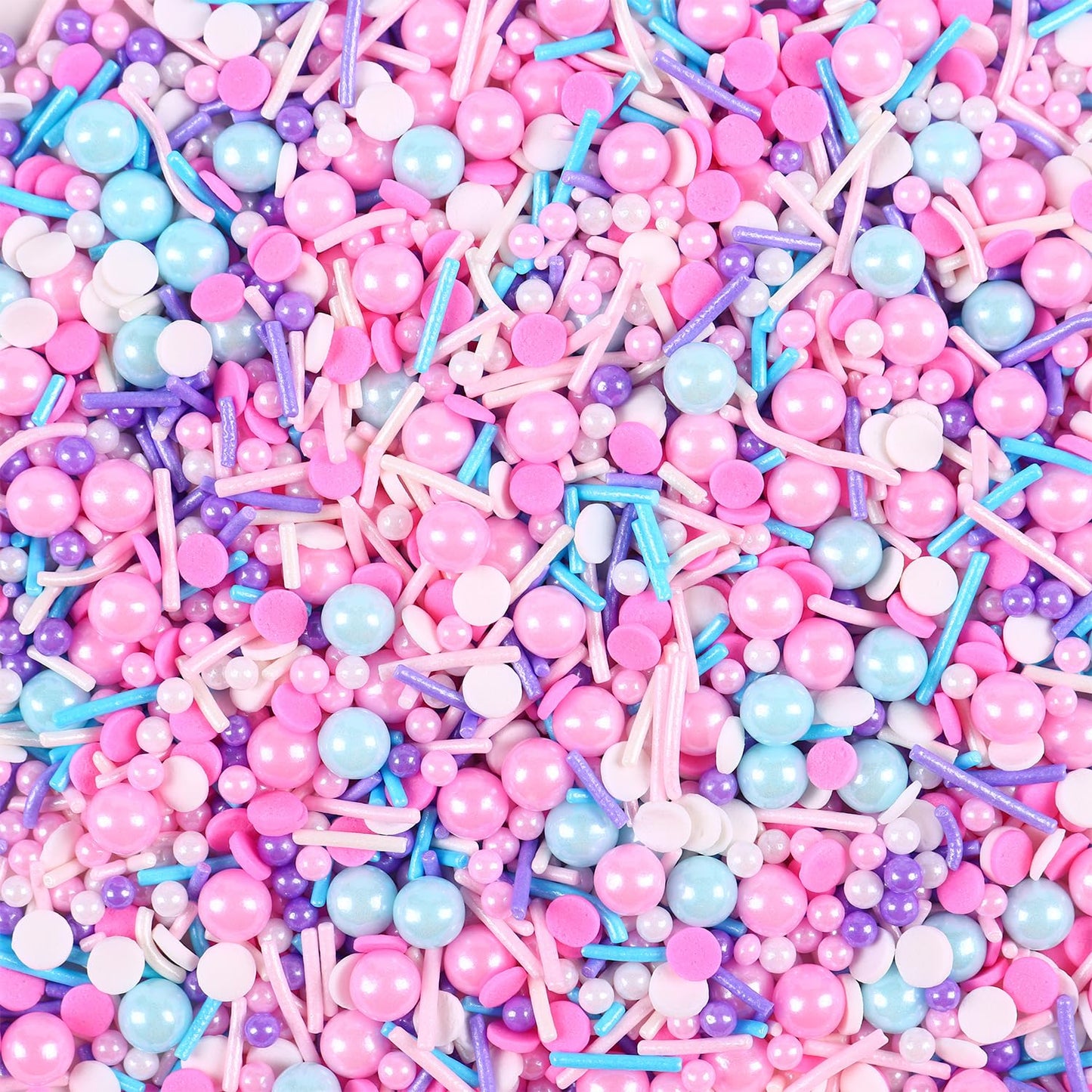 Edible Pink Sprinkle For Cake Decorating, Pink Blue Pearl Sprinkles, Jimmy Sprinkles, Perfect For Baking, Cake, Cupcakes, Macaro