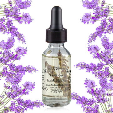 Lavender Multi-Use Oil 30Ml, Organic Essential Oil For Skin, Hair, Body And Nails