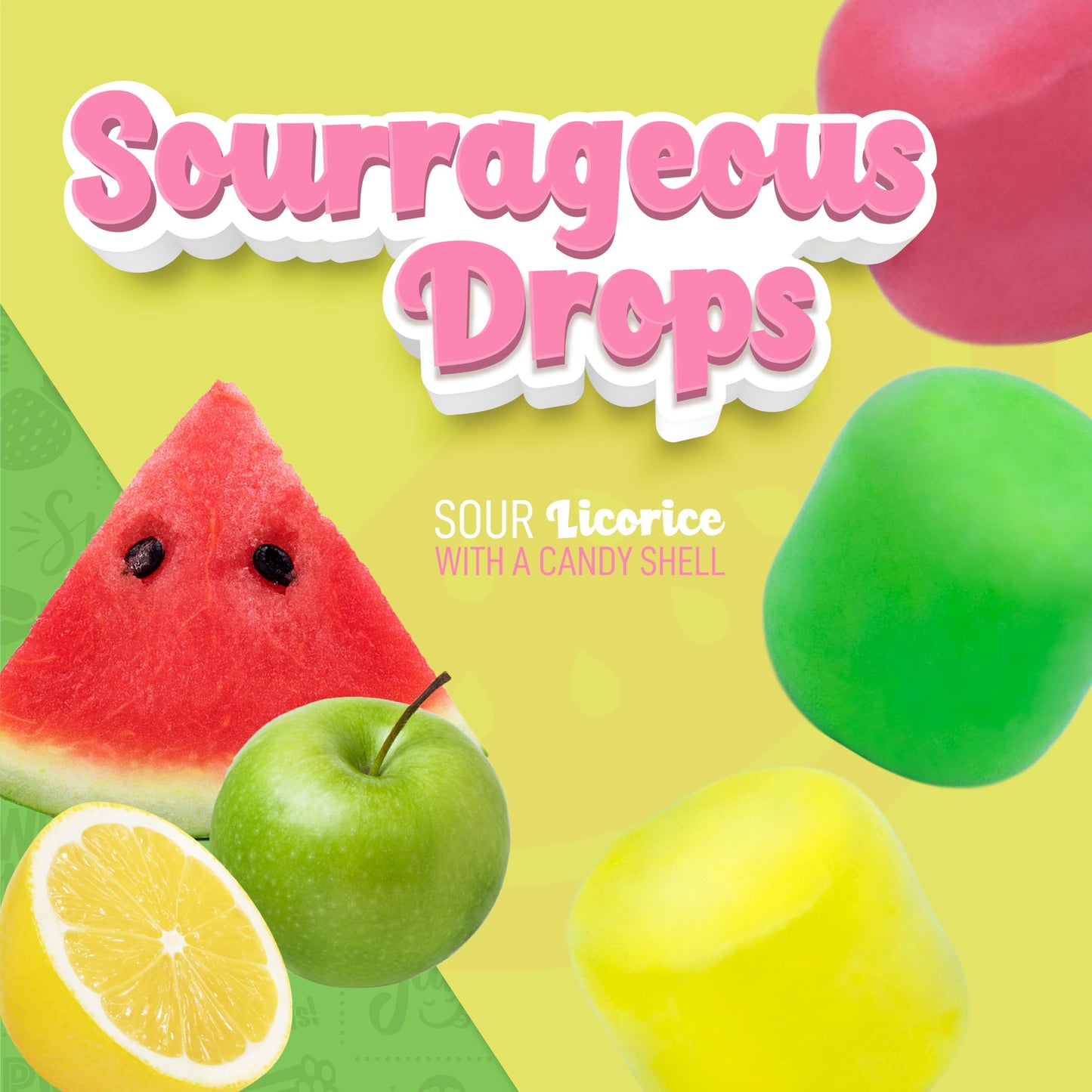 Wiley Wallaby Licorice Candy Drops | Sourrageous And Fruitrageous Drops | 6 Ounce | 2 Pack