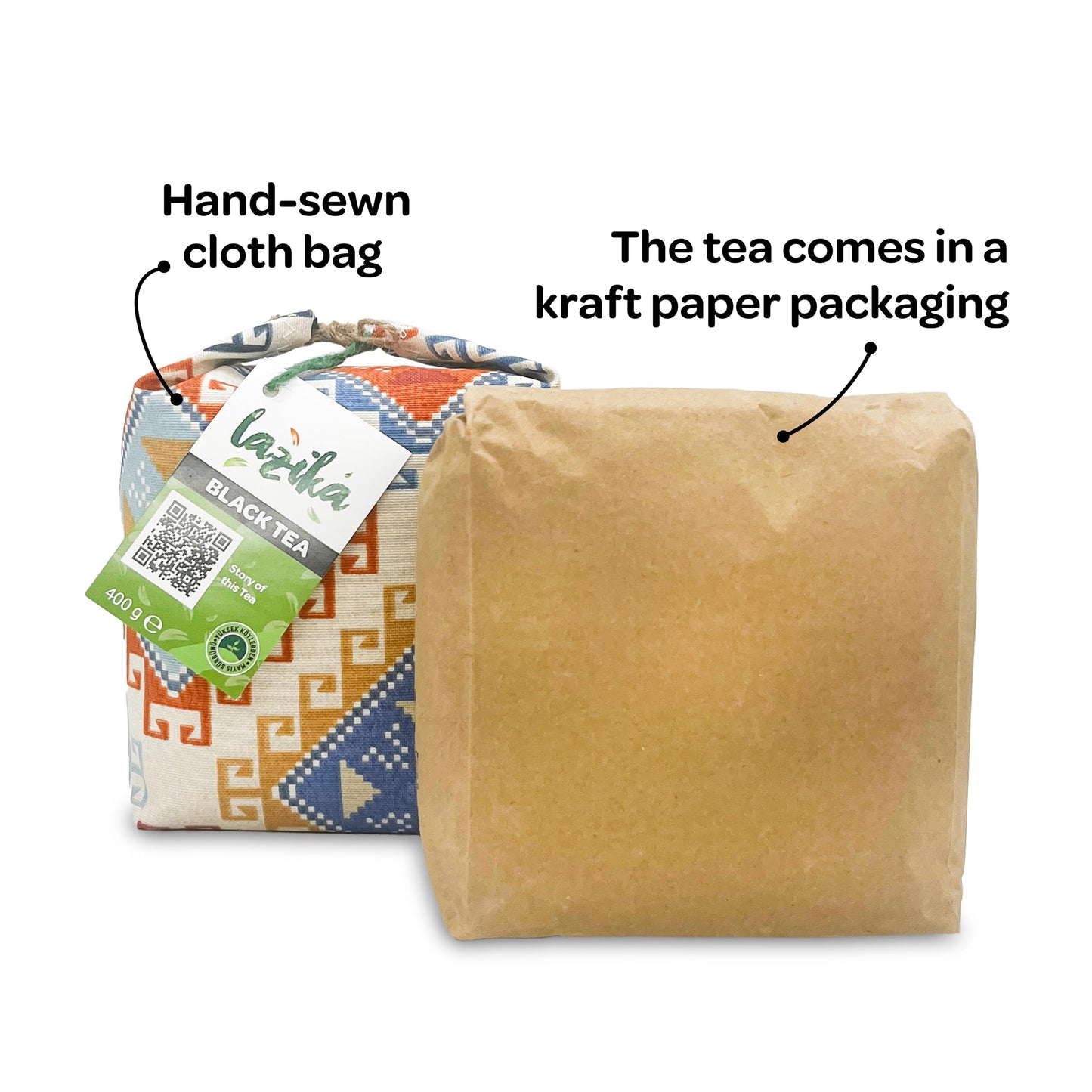 Lazika Black Tea, Loose Leaf Tea, 14.1 Oz, English Breakfast Tea, Tea Gift For Tea Lovers With Gift Pack