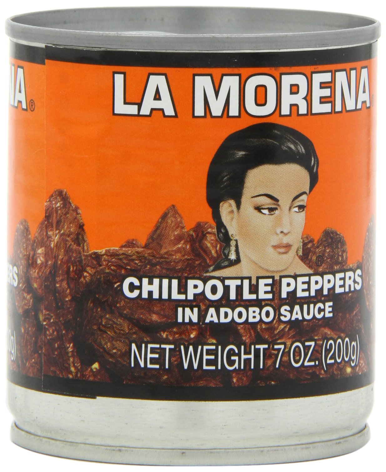 La Morena Chipotle Peppers in Adobo Sauce, 7-Ounce Tins (Pack of 6)