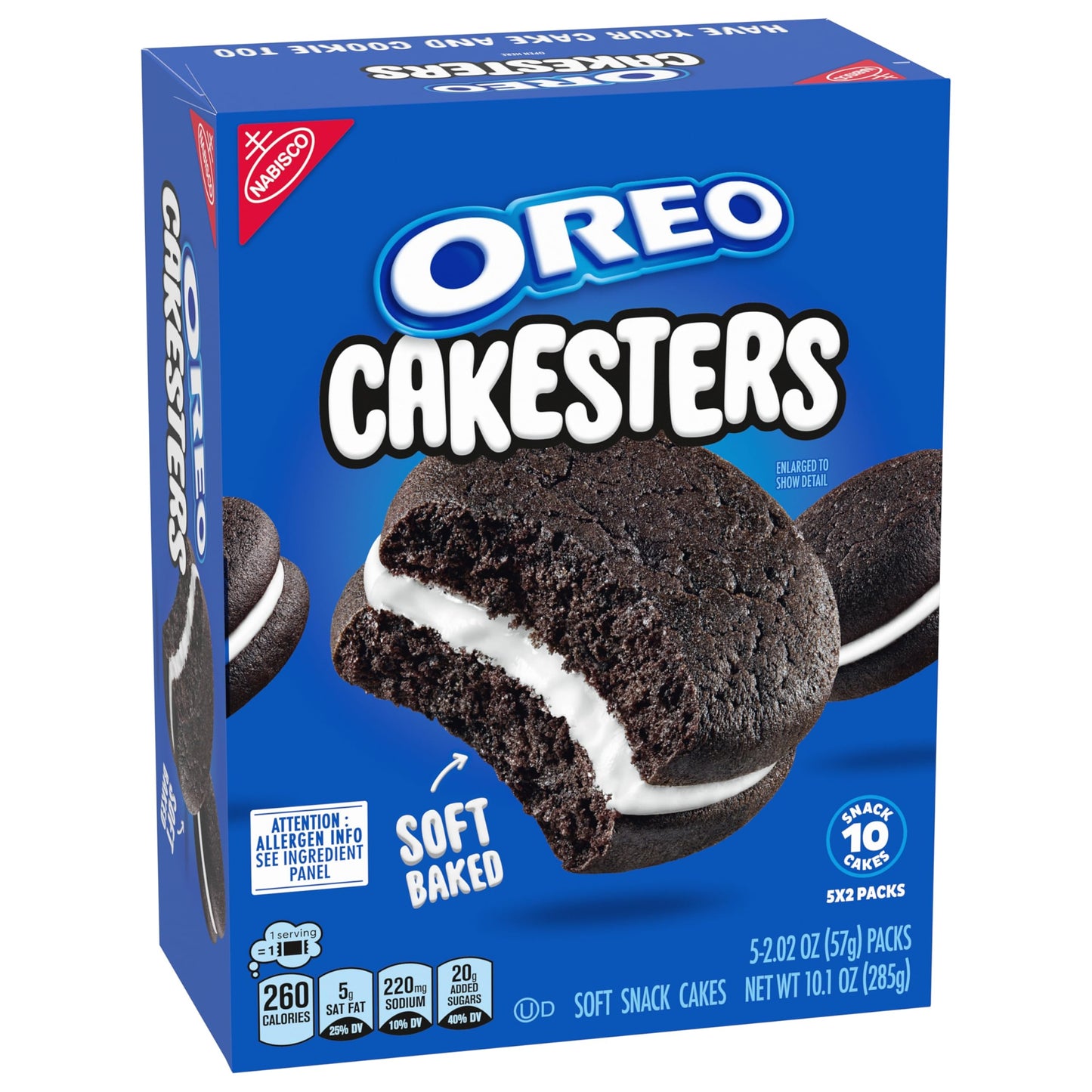OREO Cakesters Soft Snack Cakes Variety Pack  Christmas Stocking Stuffers  3-5 Count Packs (15 Total Snack Packs  5 Per Flavor)