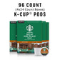 Starbucks K-Cup Coffee Pods, Medium Roast Decaf Pike Place, 24 Count (Pack of 4), 100% Arabica, Model 011068092