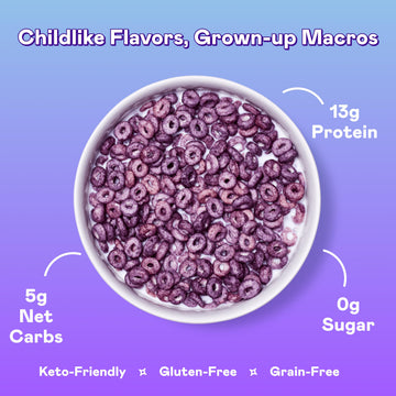 Magic Spoon Cereal - High Protein Cereals - Sugar Free Snacks & Breakfast Food - Grain & Gluten Free Cereal - Healthy Snacks for