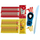 Gift Set: 25 Ketchup (9g) & 25 Mustard (7g) Packets - 50 Total Condement Packs with CMC Products Clip and Spreader (approximatel