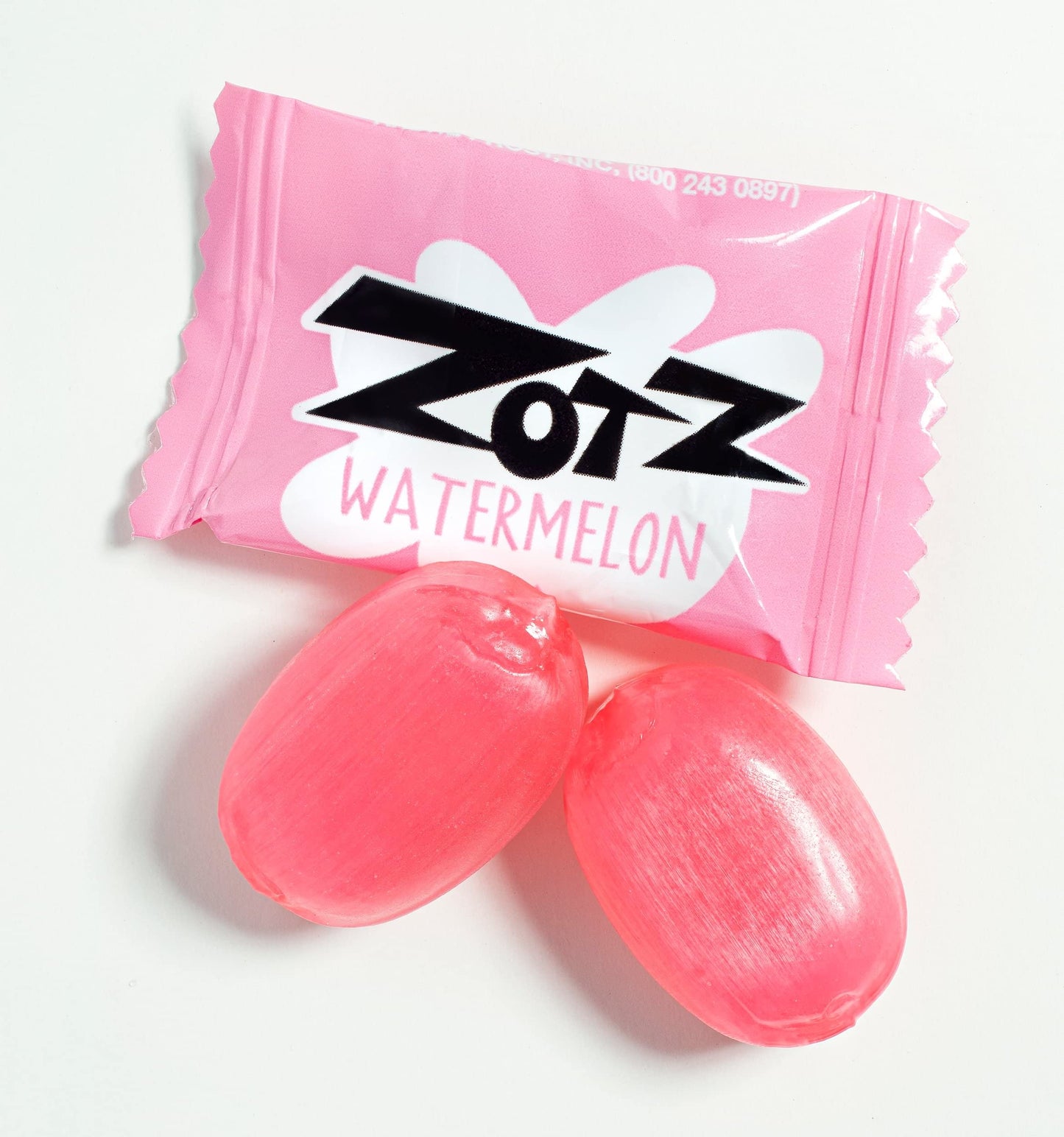 Zotz Fizz Power Candy Watermelon - Fruit Flavored Hard Candy With A Fizzy Center | 230G Bag, Single Pack | Gluten-Free