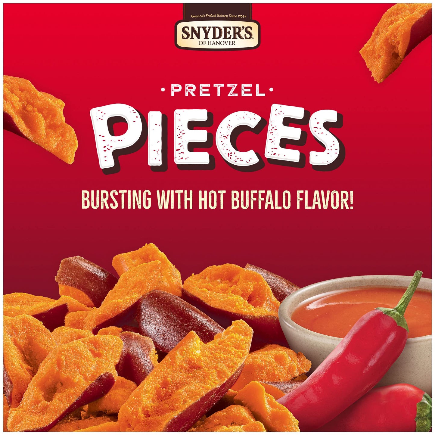 Snyder'S Of Hanover Pretzel Pieces, Hot Buffalo Wing, 8 Oz
